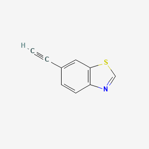 molecular formula C9H5NS B1603337 6-乙炔基苯并[d]噻唑 CAS No. 864376-04-5