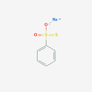molecular formula C6H6NaO2S2 B160334 Benzenethionosulfonic acid sodium salt CAS No. 1887-29-2