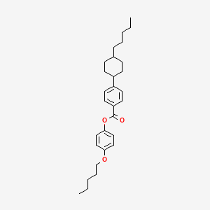 molecular formula C29H40O3 B1603341 4-(Pentyloxy)phenyl 4-(trans-4-pentylcyclohexyl)benzoate CAS No. 84601-01-4