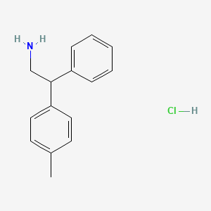 molecular formula C15H18ClN B1603344 2-(4-Methylphenyl)-2-phenylethylamine hydrochloride CAS No. 6582-22-5