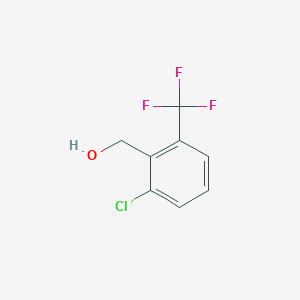 molecular formula C8H6ClF3O B1603347 2-Chloro-6-(trifluoromethyl)benzyl alcohol CAS No. 886500-21-6