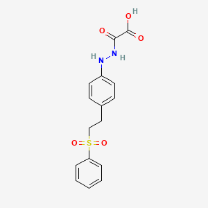 (2-{4-[2-(Benzenesulfonyl)ethyl]phenyl}hydrazinyl)(oxo)acetic acid