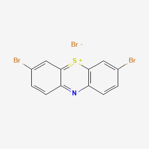 molecular formula C12H6Br3NS B1603365 3,7-Dibromophenothiazin-5-ium bromide CAS No. 46710-21-8