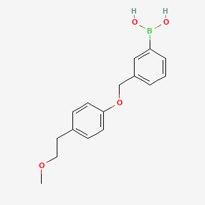 (3-((4-(2-Methoxyethyl)phenoxy)methyl)phenyl)boronic acid