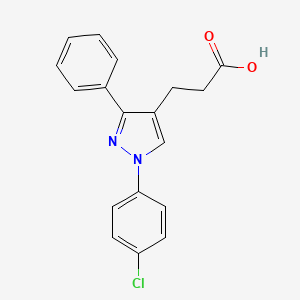 1-(4-Chlorophenyl)-3-phenylpyrazole-4-propionic acid