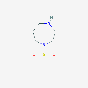 molecular formula C6H14N2O2S B1603381 1-(Methylsulfonyl)-1,4-diazepane CAS No. 550369-26-1