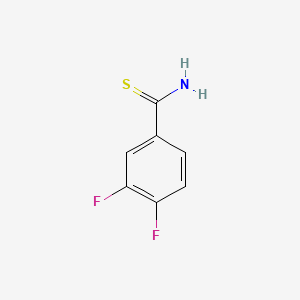 molecular formula C7H5F2NS B1603396 3,4-Difluorobenzene-1-carbothioamide CAS No. 317319-14-5