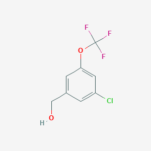 molecular formula C8H6ClF3O2 B1603404 3-Chloro-5-(trifluoromethoxy)benzyl alcohol CAS No. 433926-47-7
