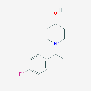 molecular formula C13H18FNO B1603405 1-(1-(4-Fluorophenyl)ethyl)piperidin-4-ol CAS No. 1146080-10-5