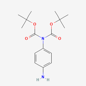 molecular formula C16H24N2O4 B1603412 N,N-Di-tert-butoxycarbonyl-benzene-1,4-diamine CAS No. 883554-90-3