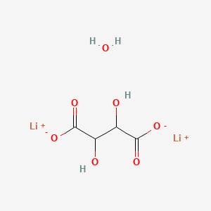 molecular formula C4H6Li2O7 B1603423 Lithium tartrate monohydrate CAS No. 6108-32-3