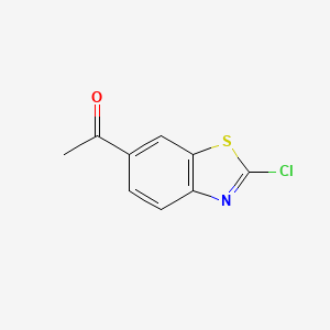 molecular formula C9H6ClNOS B1603424 1-(2-Chlorobenzo[d]thiazol-6-yl)ethanone CAS No. 61700-72-9