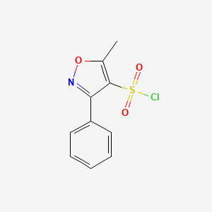 molecular formula C10H8ClNO3S B1603426 5-Methyl-3-phenyl-4-isoxazolesulfonyl chloride CAS No. 857283-56-8