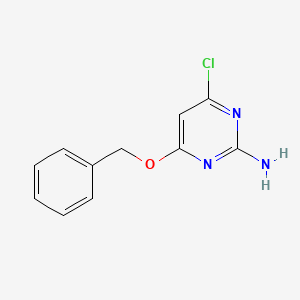 molecular formula C11H10ClN3O B1603430 4-(Benzyloxy)-6-chloropyrimidin-2-amine CAS No. 210992-85-1