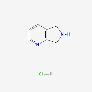molecular formula C7H9ClN2 B1603436 6,7-Dihydro-5H-pyrrolo[3,4-b]pyridine hydrochloride CAS No. 651558-51-9