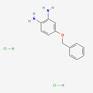 molecular formula C13H16Cl2N2O B1603438 4-(Benzyloxy)benzene-1,2-diamine dihydrochloride CAS No. 41927-18-8