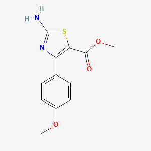 molecular formula C12H12N2O3S B1603446 Methyl 2-amino-4-(4-methoxyphenyl)thiazole-5-carboxylate CAS No. 218631-55-1
