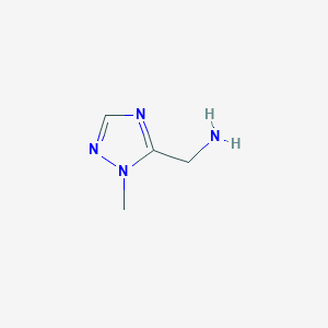 molecular formula C4H8N4 B1603448 1-Methyl-1H-1,2,4-triazole-5-methanamine CAS No. 244639-03-0