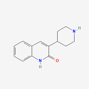molecular formula C14H16N2O B1603449 3-(Piperidin-4-YL)quinolin-2(1H)-one CAS No. 205058-78-2