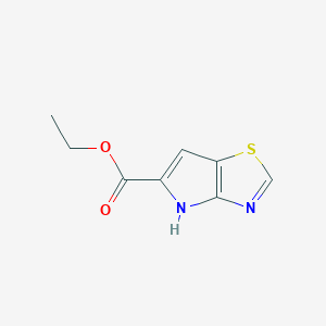 molecular formula C8H8N2O2S B1603450 ethyl 4H-pyrrolo[2,3-d][1,3]thiazole-5-carboxylate CAS No. 238749-53-6