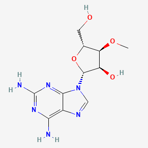 (2R,3R,4S,5R)-2-(2,6-diamino-9H-purin-9-yl)-5-(hydroxymethyl)-4-methoxytetrahydrofuran-3-ol