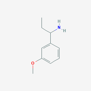 molecular formula C10H15NO B1603461 1-(3-Methoxyphenyl)propan-1-amine CAS No. 473732-60-4