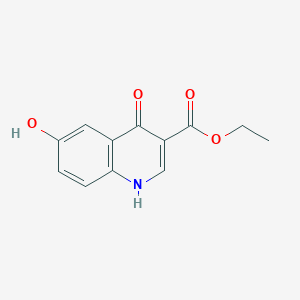 molecular formula C12H11NO4 B1603489 Ethyl 4,6-dihydroxyquinoline-3-carboxylate CAS No. 228728-25-4