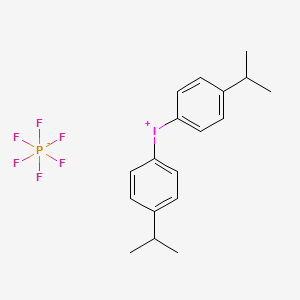 molecular formula C18H22F6IP B1603492 Bis(4-isopropylphenyl)iodonium hexafluorophosphate CAS No. 69842-76-8
