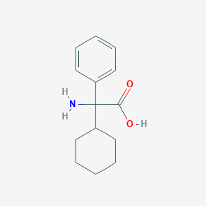 molecular formula C14H19NO2 B1603493 2-Amino-2-cyclohexyl-2-phenylacetic acid CAS No. 57496-24-9