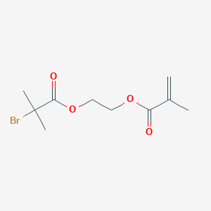 molecular formula C10H15BrO4 B1603494 2-[(2-Bromo-2-methylpropanoyl)oxy]ethyl 2-methylprop-2-enoate CAS No. 213453-08-8