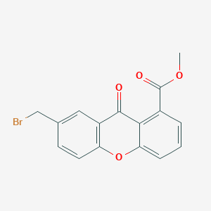 molecular formula C16H11BrO4 B1603497 methyl 7-(bromomethyl)-9-oxo-9H-xanthene-1-carboxylate CAS No. 328526-38-1