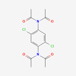 molecular formula C14H14Cl2N2O4 B1603499 N,N'-(2,5-Dichloro-1,4-phenylene)bis(N-acetylacetamide) CAS No. 62715-83-7