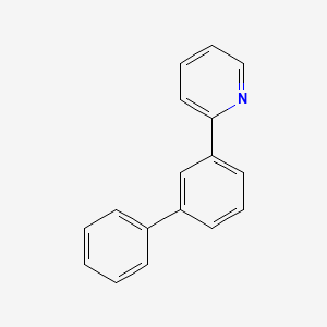 molecular formula C17H13N B1603513 Pyridine, 2-[1,1'-biphenyl]-3-yl- CAS No. 458541-39-4