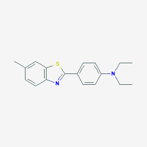 molecular formula C18H20N2S B160352 N,N-Diethyl-4-(6-methylbenzothiazol-2-yl)aniline CAS No. 10205-63-7