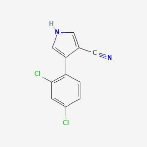 molecular formula C11H6Cl2N2 B1603525 4-(2,4-Dichlorophenyl)-1H-pyrrole-3-carbonitrile CAS No. 87388-06-5