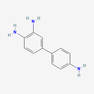 molecular formula C12H13N3 B1603537 [1,1'-Biphenyl]-3,4,4'-triamine CAS No. 17828-45-4