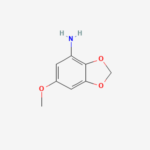 molecular formula C8H9NO3 B1603545 6-Methoxybenzo[d][1,3]dioxol-4-amine CAS No. 401811-81-2