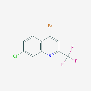 molecular formula C10H4BrClF3N B1603564 4-Bromo-7-chloro-2-(trifluoromethyl)quinoline CAS No. 57124-19-3