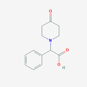 molecular formula C13H15NO3 B1603565 (4-Oxo-piperidin-1-yl)-phenyl-acetic acid CAS No. 886363-69-5
