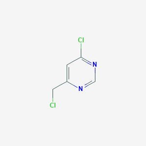 molecular formula C5H4Cl2N2 B1603568 4-Chloro-6-(chloromethyl)pyrimidine CAS No. 85878-84-8
