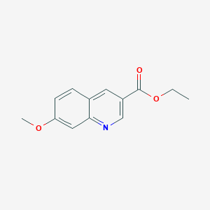 molecular formula C13H13NO3 B1603569 Ethyl 7-methoxyquinoline-3-carboxylate CAS No. 71082-46-7