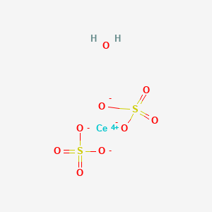 molecular formula CeH2O9S2 B1603571 Cerium(IV) sulfate hydrate CAS No. 123333-60-8