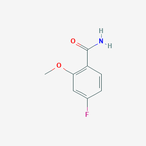 molecular formula C8H8FNO2 B1603573 4-Fluoro-2-methoxybenzamide CAS No. 874804-07-6