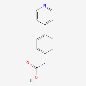 molecular formula C13H11NO2 B1603582 (4-Pyridin-4-yl-phenyl)-acetic acid CAS No. 55397-08-5
