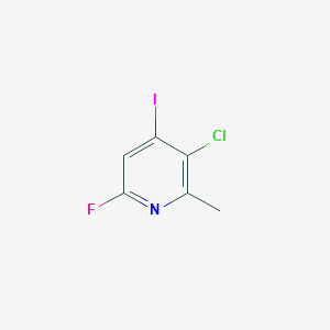 molecular formula C6H4ClFIN B1603584 3-Chloro-6-fluoro-4-iodo-2-methylpyridine CAS No. 884494-47-7