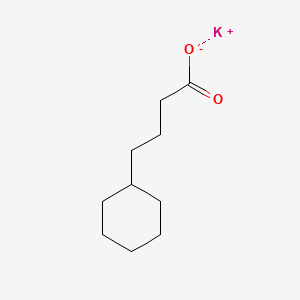 molecular formula C10H17KO2 B1603593 Potassium cyclohexanebutyrate CAS No. 62638-03-3