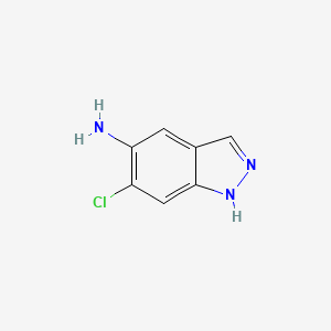 molecular formula C7H6ClN3 B1603602 6-Chloro-1H-indazol-5-amine CAS No. 221681-75-0