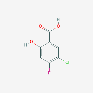 molecular formula C7H4ClFO3 B1603609 5-氯-4-氟-2-羟基苯甲酸 CAS No. 189283-52-1