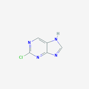 molecular formula C5H3ClN4 B160361 2-chloro-9H-purine CAS No. 1681-15-8