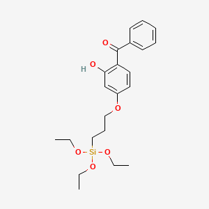 molecular formula C22H30O6Si B1603615 4-(3-Triethoxysilylpropoxy)-2-hydroxybenzophenone CAS No. 79876-59-8